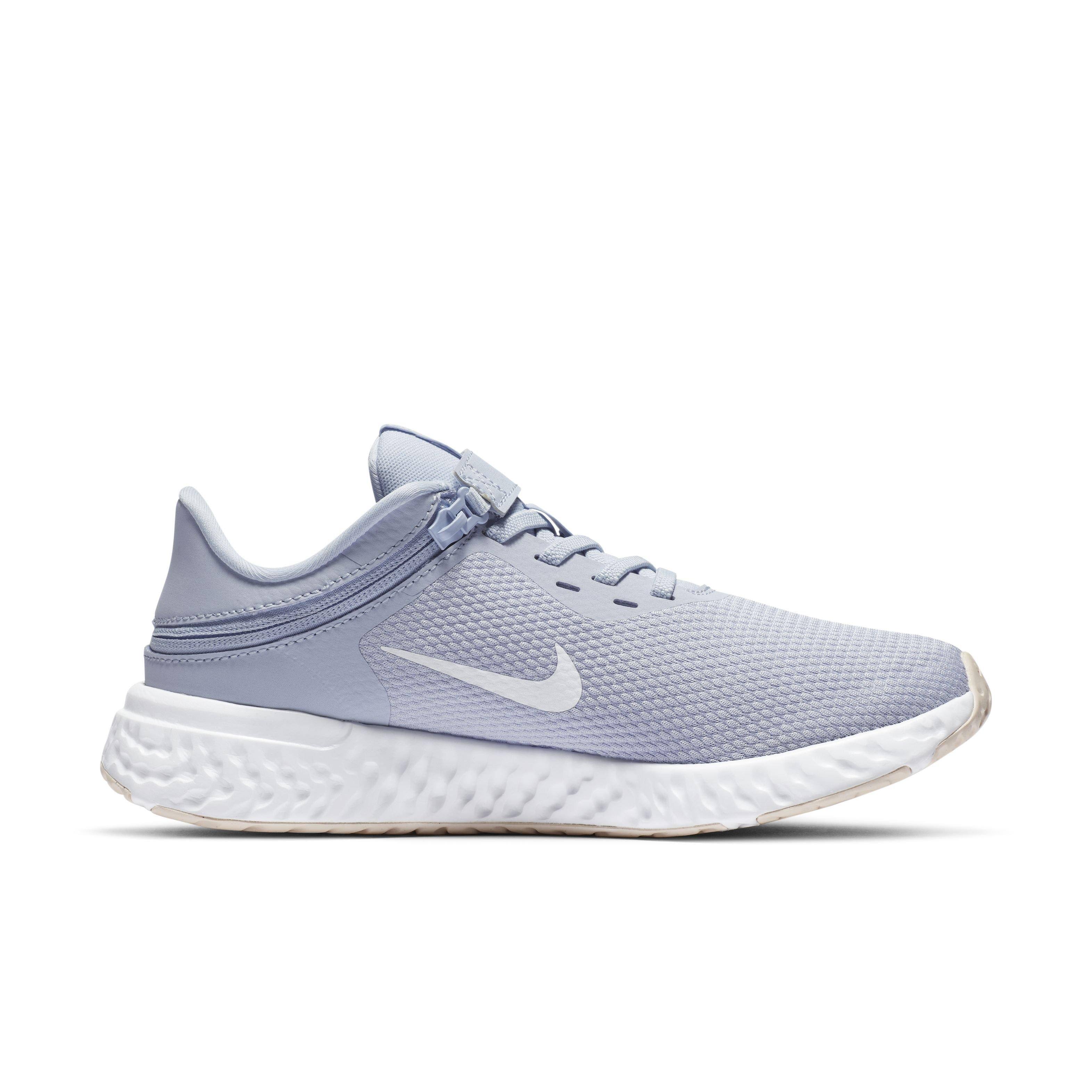 Nike Revolution 5 Flyease Women's Running Shoes (Wide) in Ghost/World Indigo, Size: 10.5 | CQ9330-001