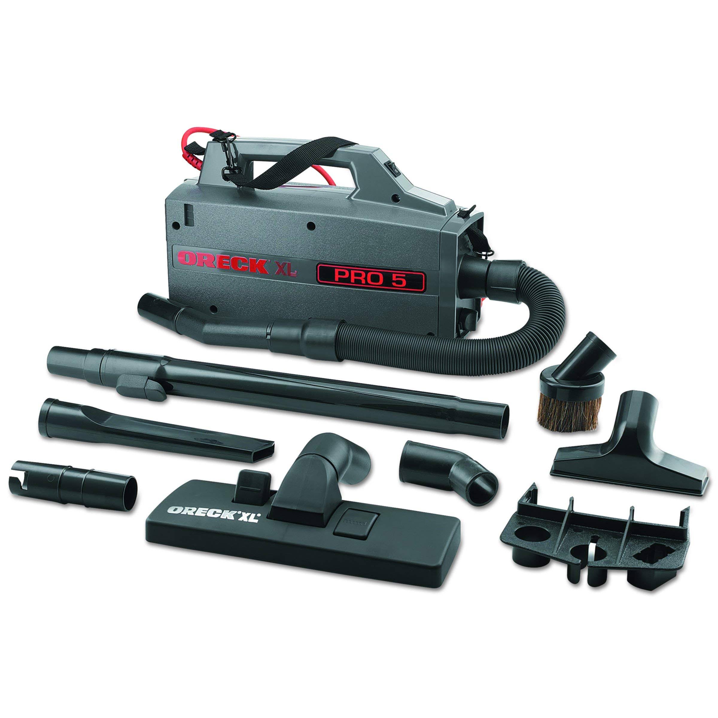 Oreck Commercial BB900DGR XL Pro 5 Super Compact Canister Vacuum, 30' Power Cord (Renewed)