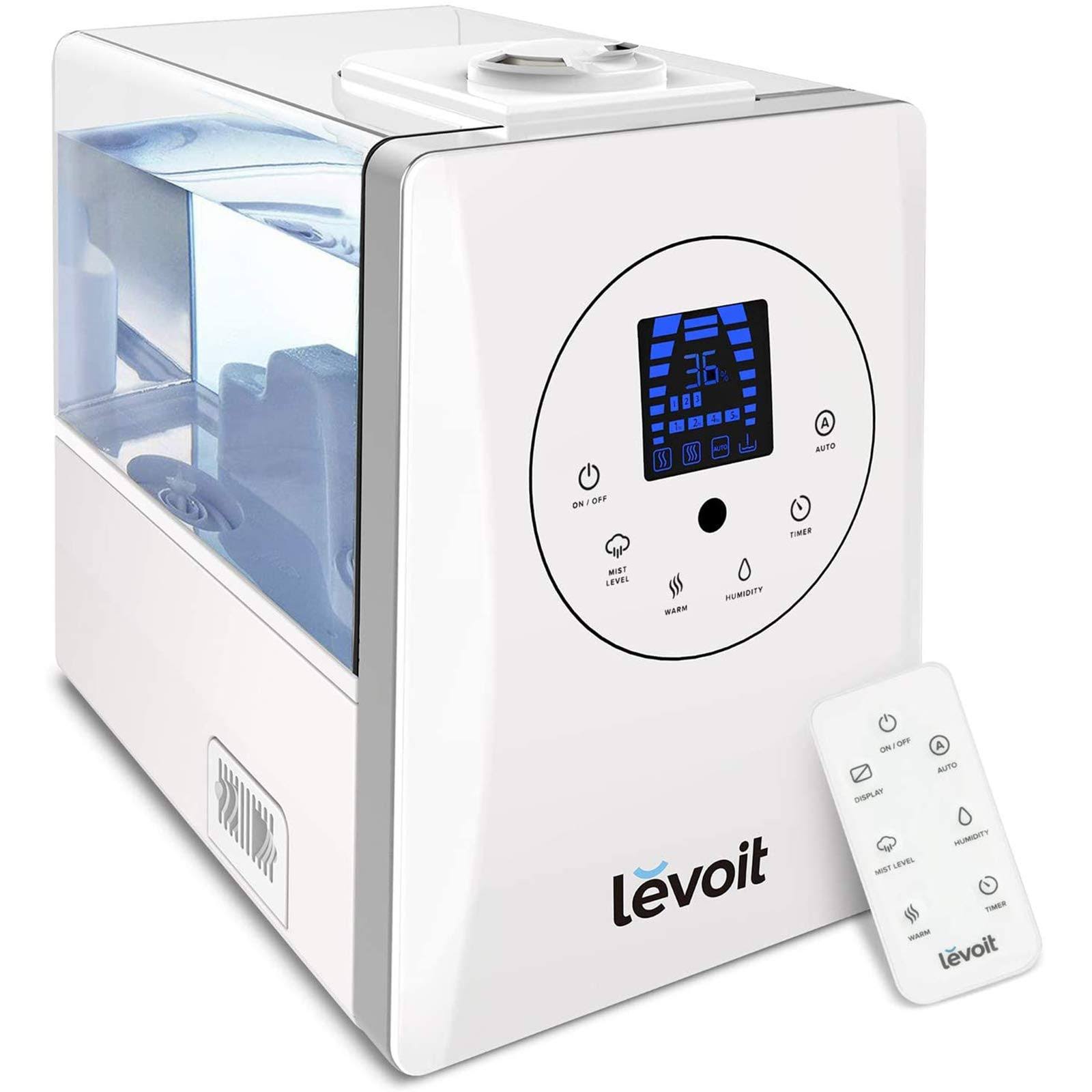 Levoit Humidifiers, 6L Warm and Cool Mist Ultrasonic Humidifier for Bedroom
