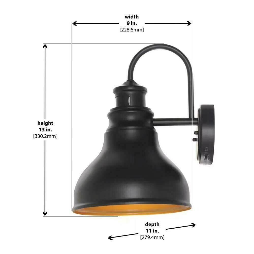 Home Decorators Collection Oil Rubbed Bronze Outdoor LED Motion Sensor Wall Lantern
