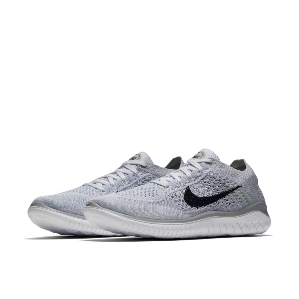 Nike Women's Free RN Flyknit 2018 Running Shoes, White