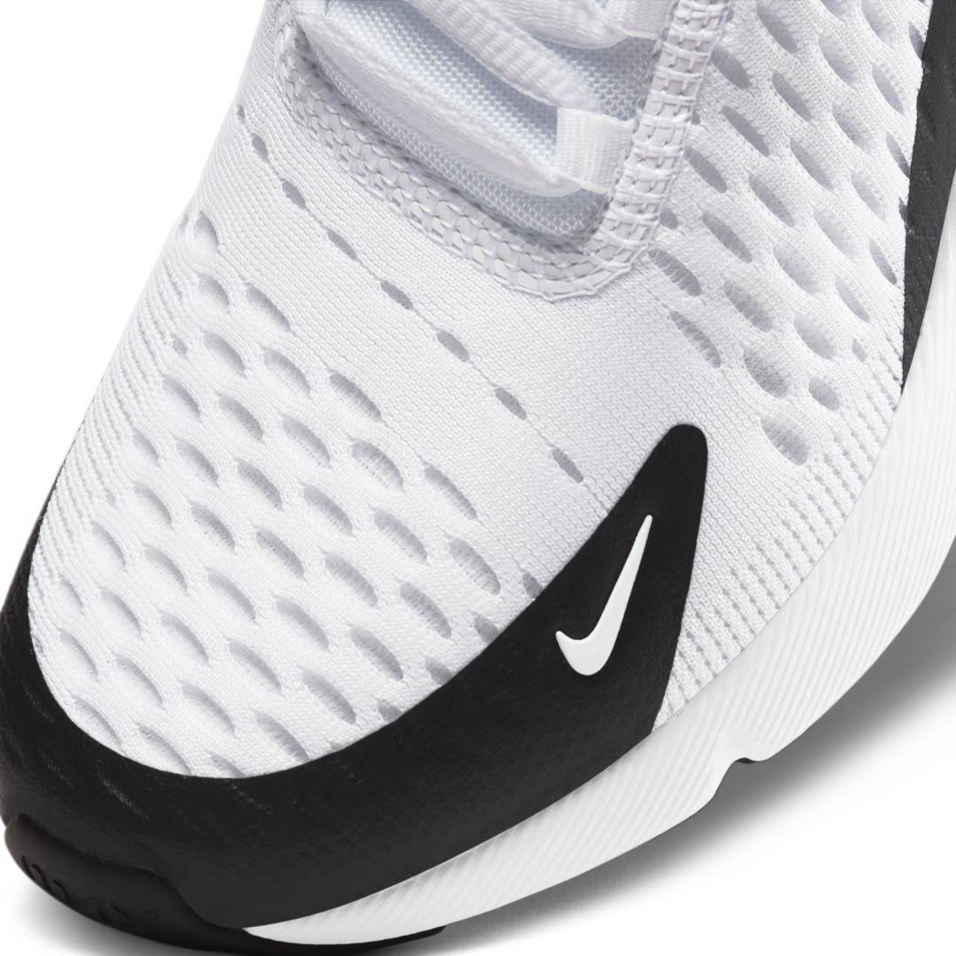 Nike Big Kids& Air Max 270 Casual Shoes in White/White Size 7.0