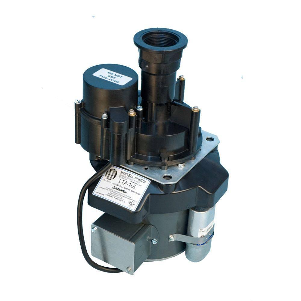 Hartell Lta-1 Sink Drain Pump System,piggyback,1/8 HP