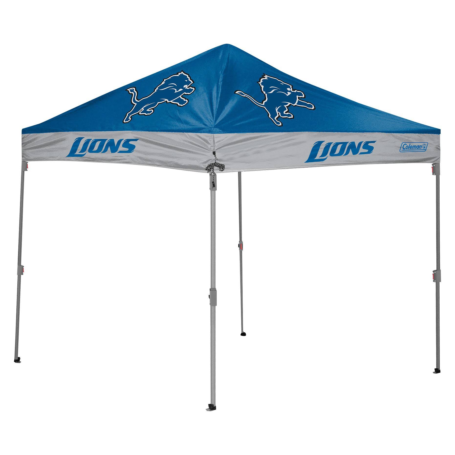 Coleman Detroit Lions 10& x 2-Tone Straight Leg Canopy Tent