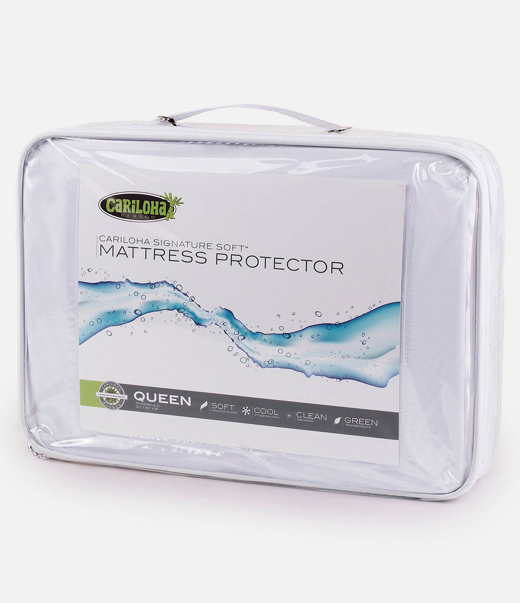 Cariloha Waterproof Bamboo Mattress PROTECTOR, King