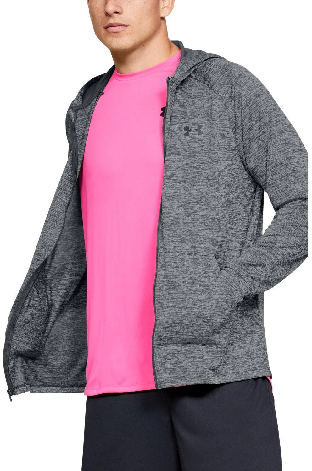 Under Armour Men's Tech 2.0 Full Zip Hoodie - Charcoal