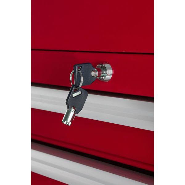 Westward 32H878 26x22 Top Chest, 9 Drawers, Red