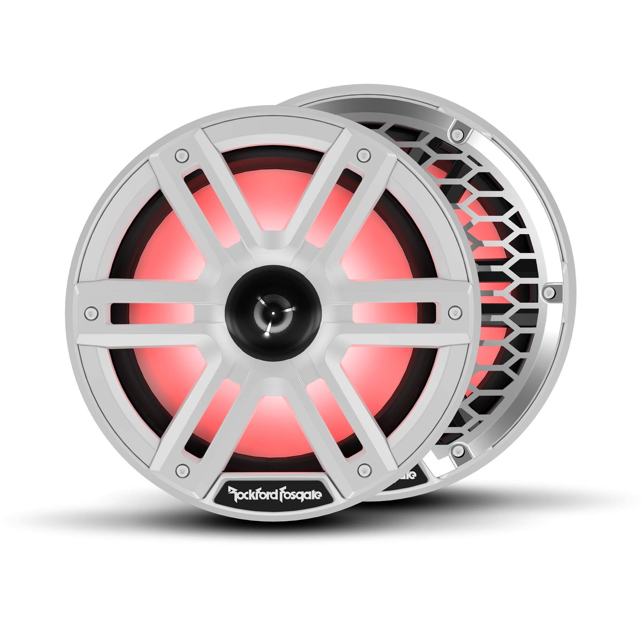 Rockford Fosgate M2-8H Color-Optix Marine Speakers with Horn Tweeter (White)