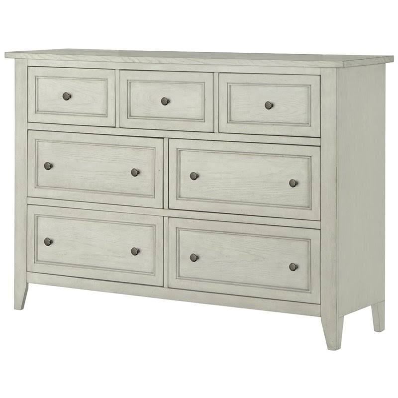 Beaumont Lane 7 Drawer Dresser in Weathered White, Women's