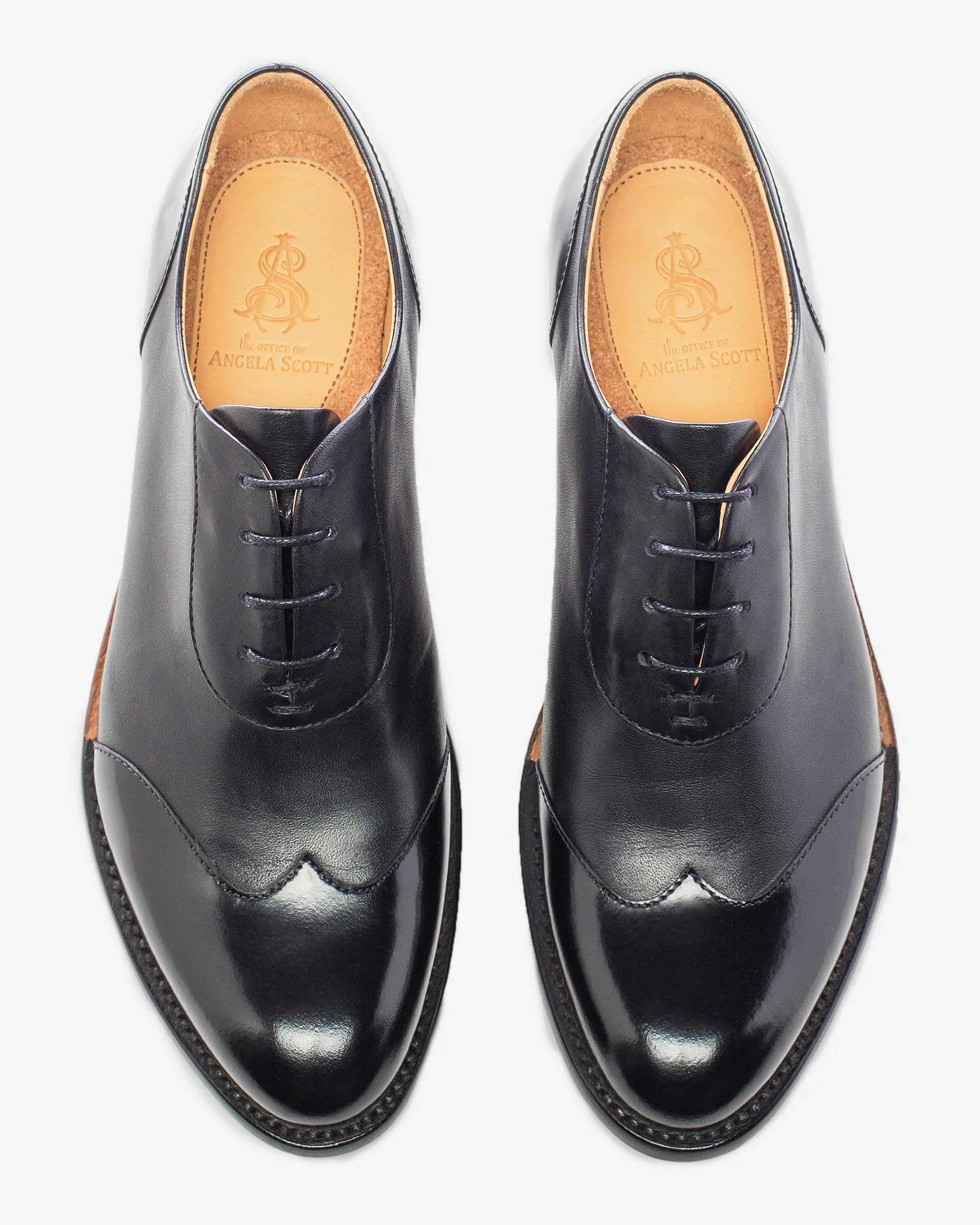 The Office of Angela Scott Mr. Evans Wingtip Oxford - Black - Oxfords