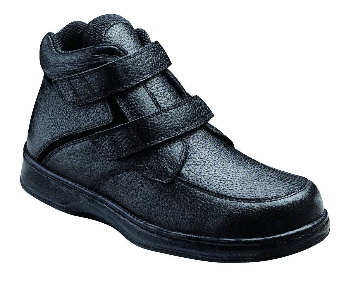 OrthoFeet Men&s Glacier Gorge Boots - 581 Black 10.5 Wide