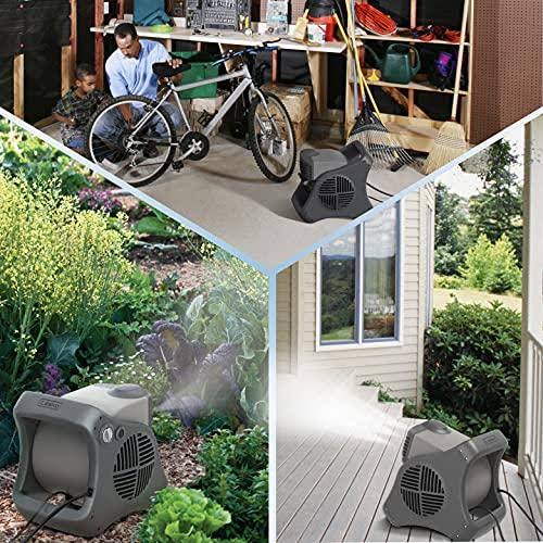 Lasko 7050 Misto Outdoor Misting Fan - Features Cooling Misters, Ideal for Camp