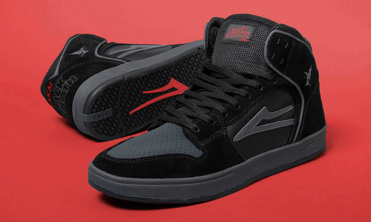 Lakai Shoes Black Sabbath Telford Black/Grey Suede