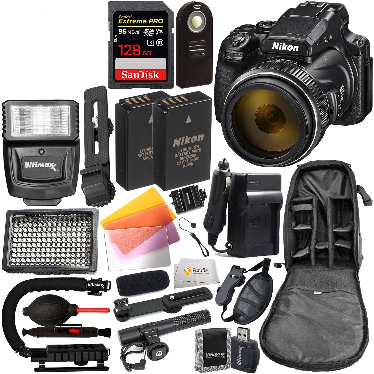 Nikon Coolpix P1000 Digital Camera with Deluxe Accessory Bundle