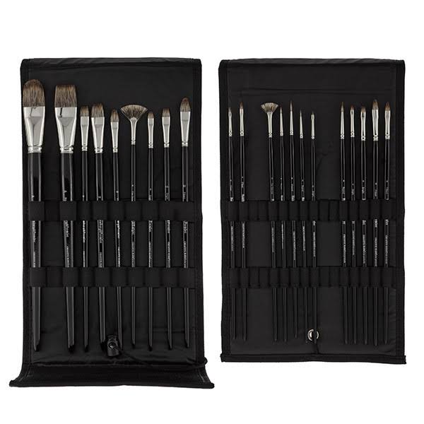Creative Mark Hamburg Premier Studio Brush Set of 21 with Rockwell Brush Case