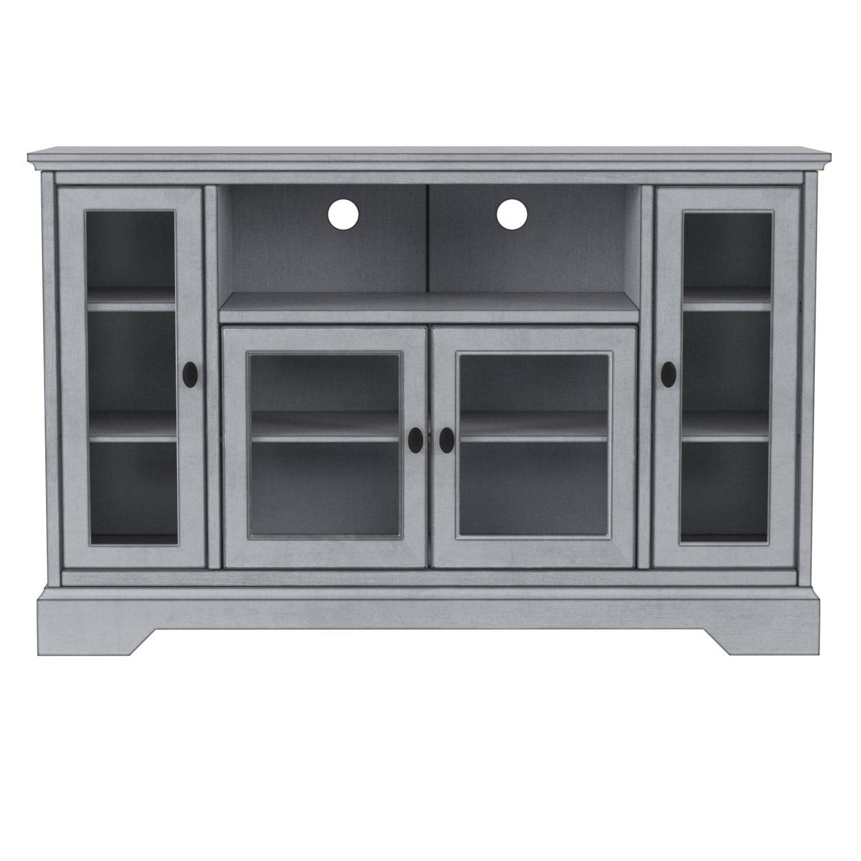 Middlebrook Designs 52-Inch Highboy TV Stand Console - Antique White