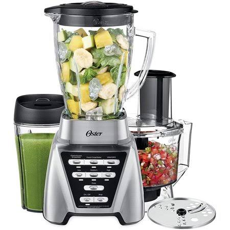 Oster Blender | Pro 1200 with Glass Jar, 24-Ounce Smoothie Cup and Food Processor Attachment, Brushed Nickel - BLSTMB-CBF-000