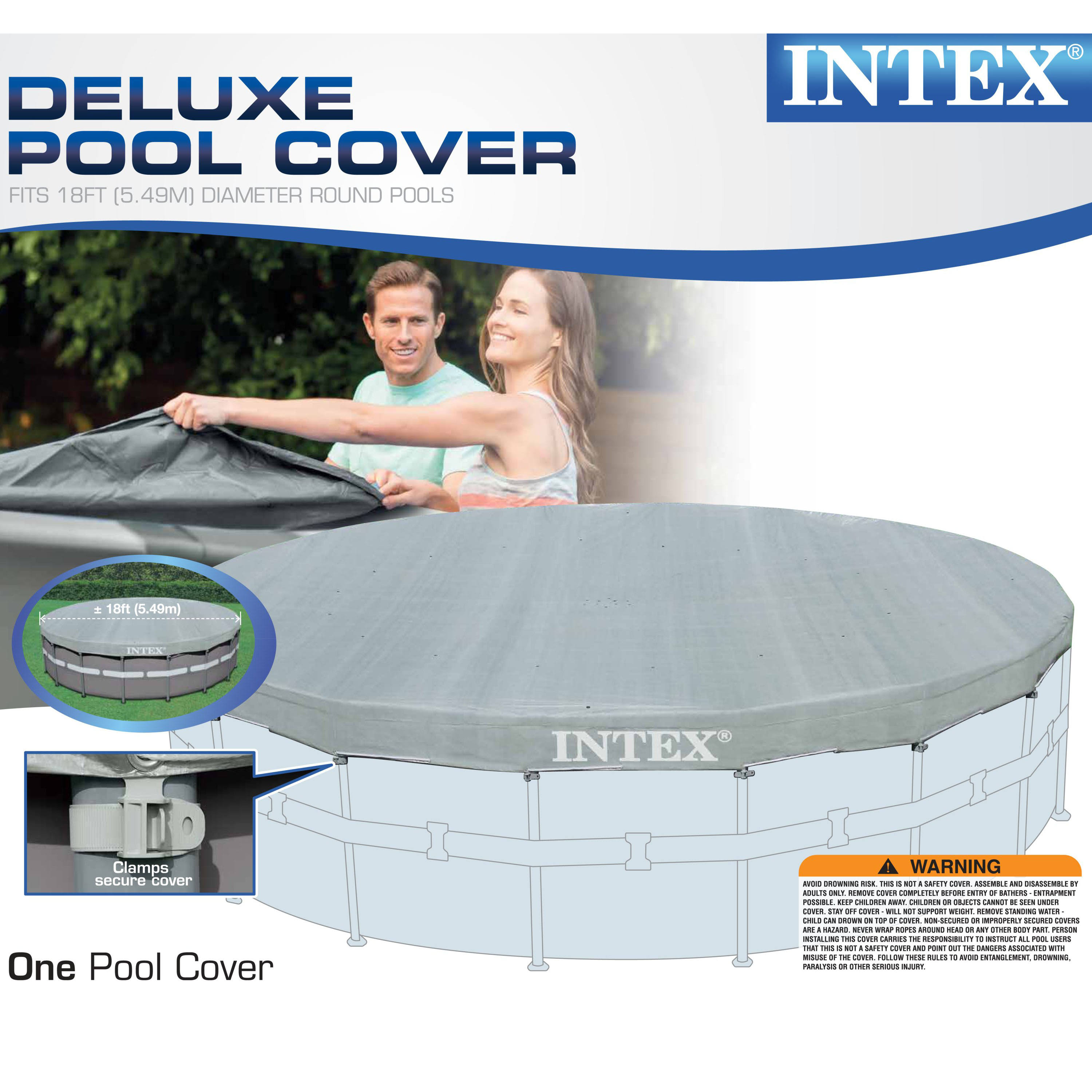 Intex UV Resistant Deluxe Debris Cover for 18& Intex Ultra Frame Swimming Pools