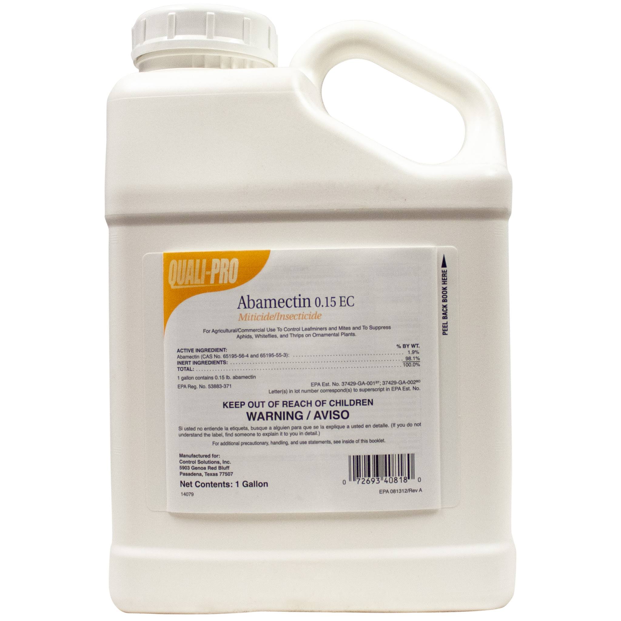Abamectin 0.15 EC Miticide Insecticide Gallon