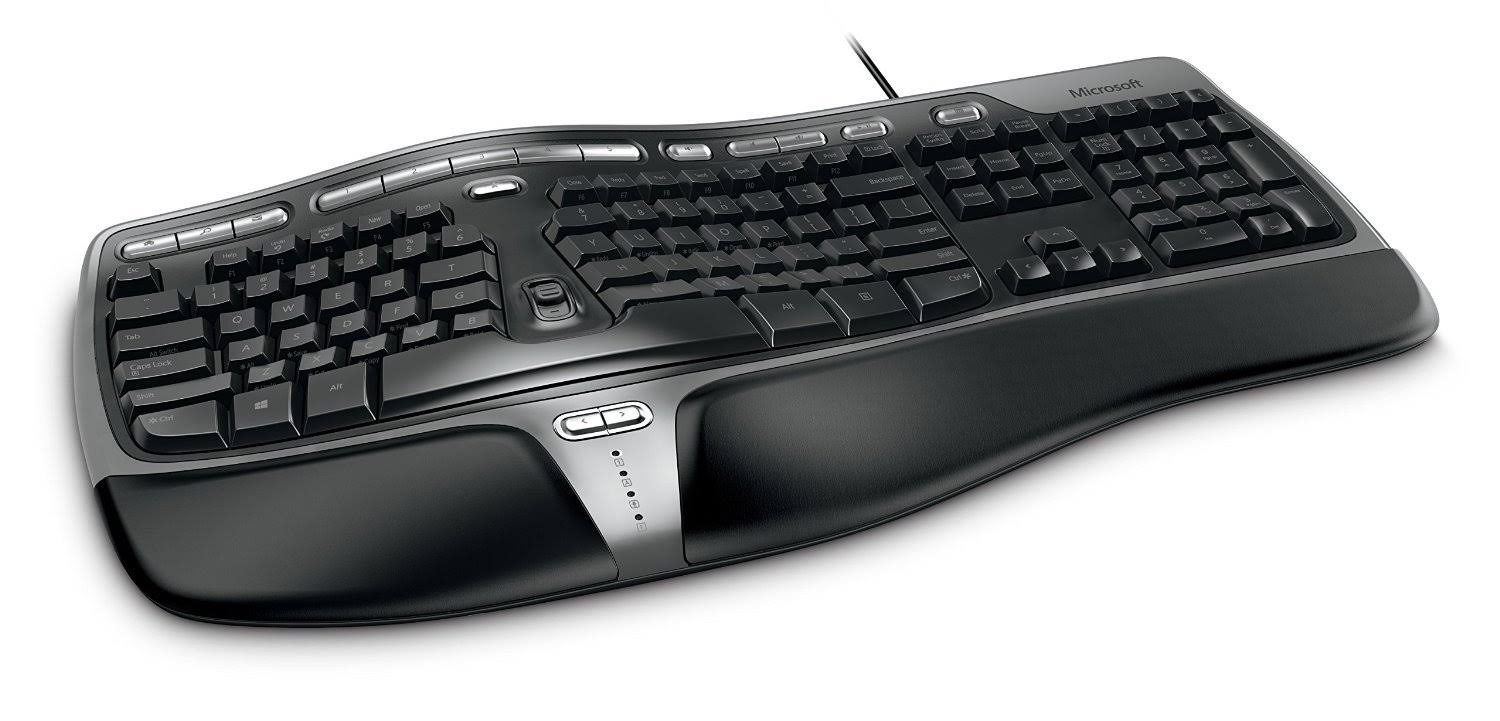 Microsoft Natural Ergonomic 4000 USB Keyboard - Spillproof