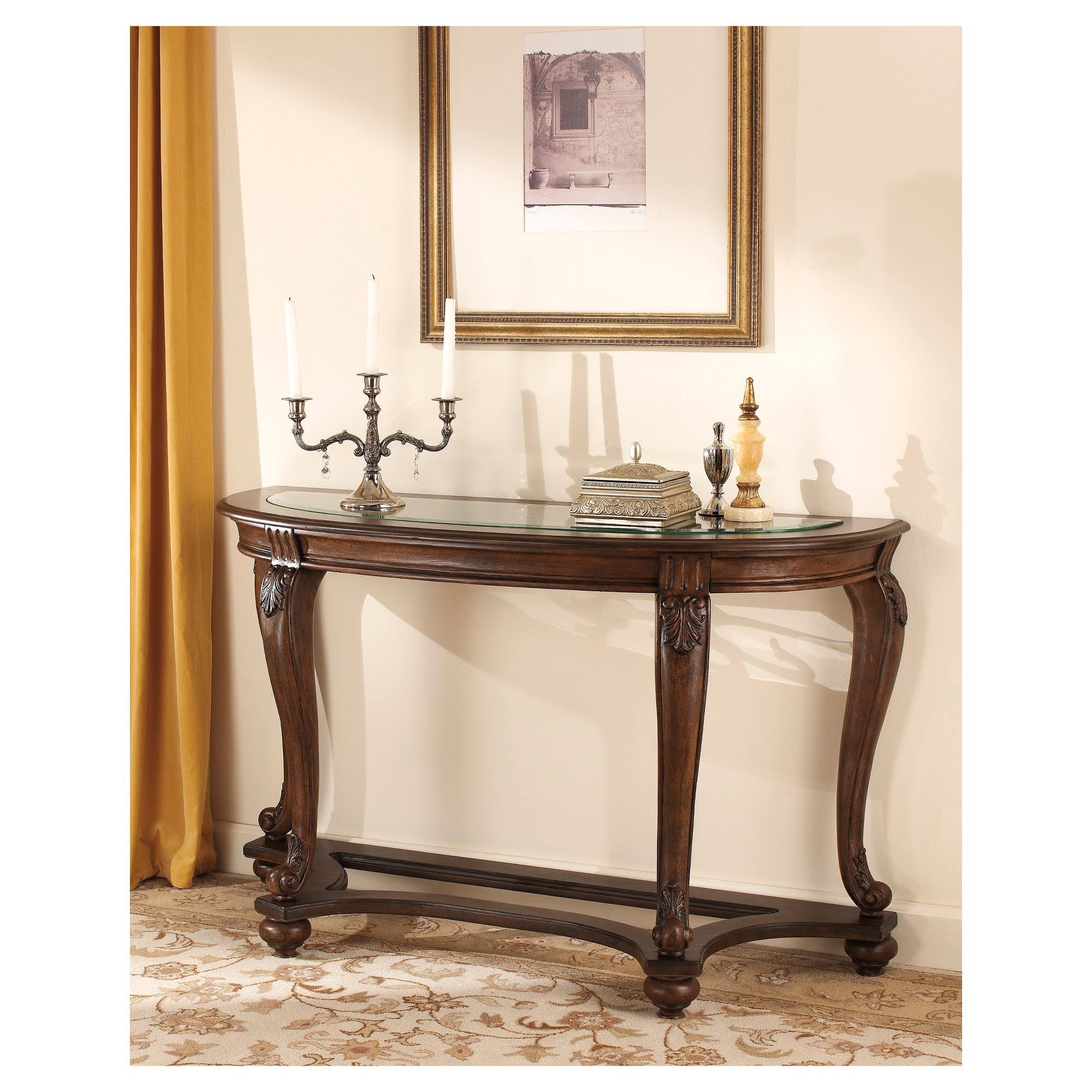 Ashley Norcastle Dark Brown Sofa Table