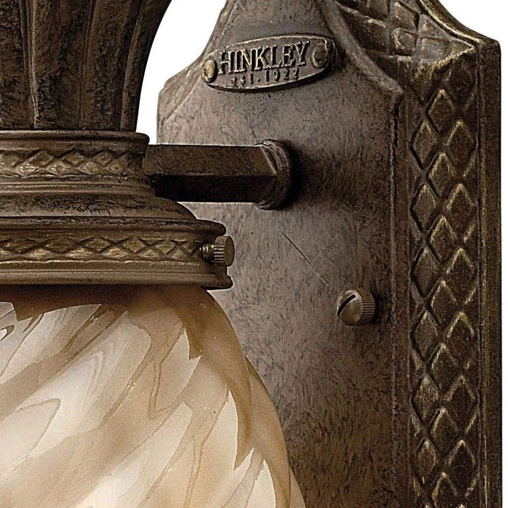 Hinkley Lighting 2126PZ-LED Plantation Outdoor Wall Light, Pearl Bronze
