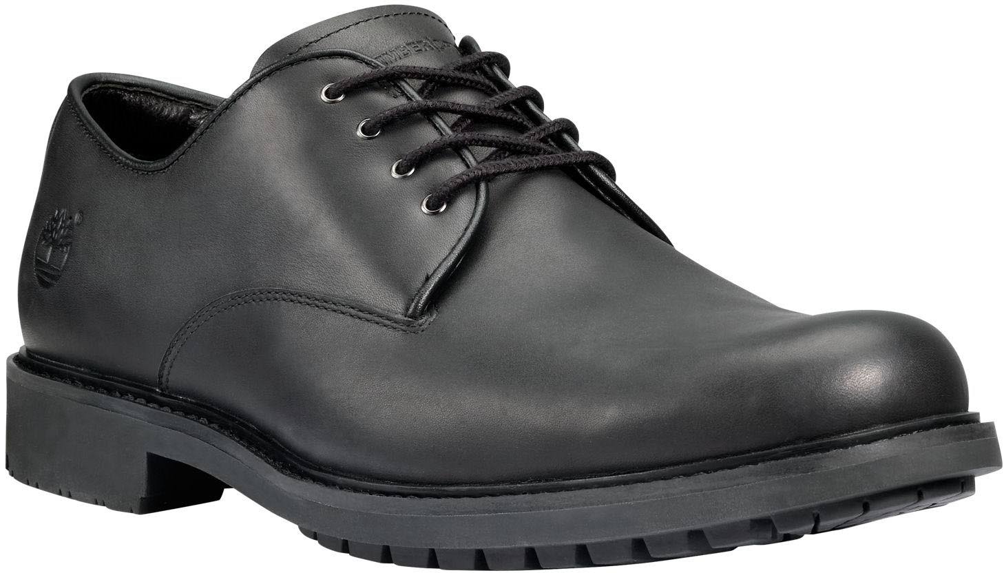 Timberland Men's Stormbuck Plain Toe Waterproof Derby - Black 7