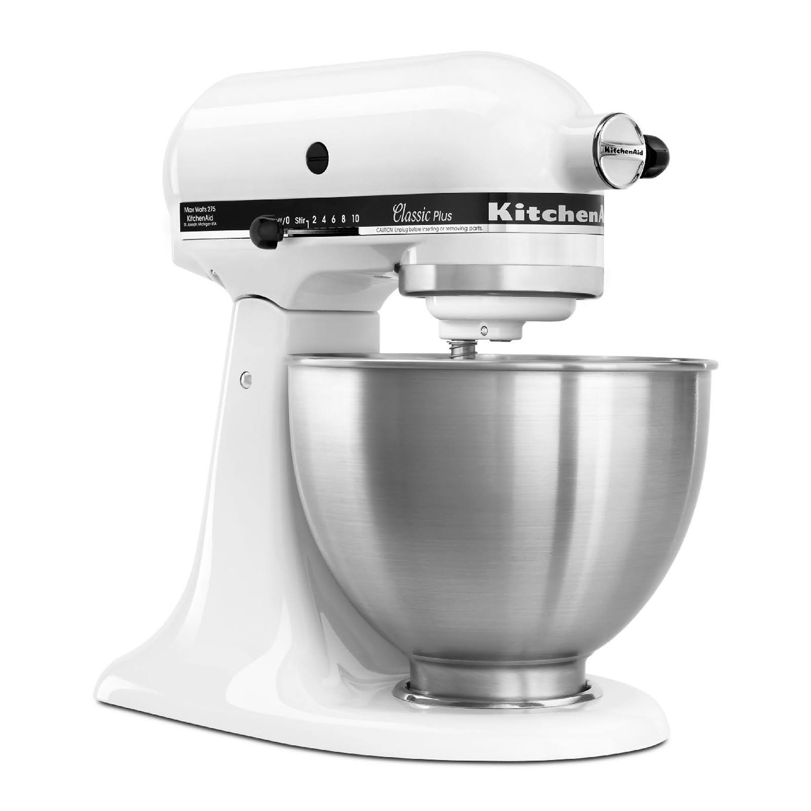KitchenAid Classic Plus KSM75WH 4.5-Quart Mixer - White - 275W