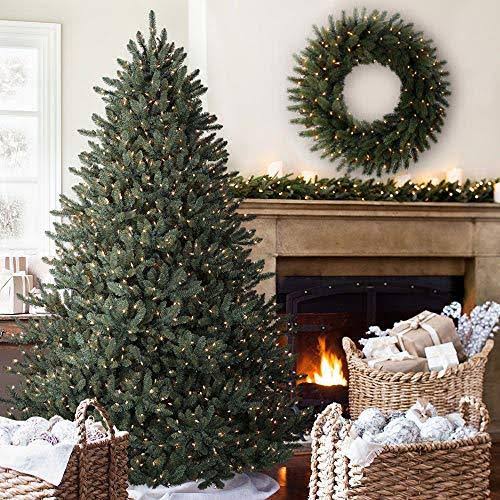 Balsam Hill Classic Blue Spruce Artificial Christmas Tree, 7.5 Feet, LED Clear Lights