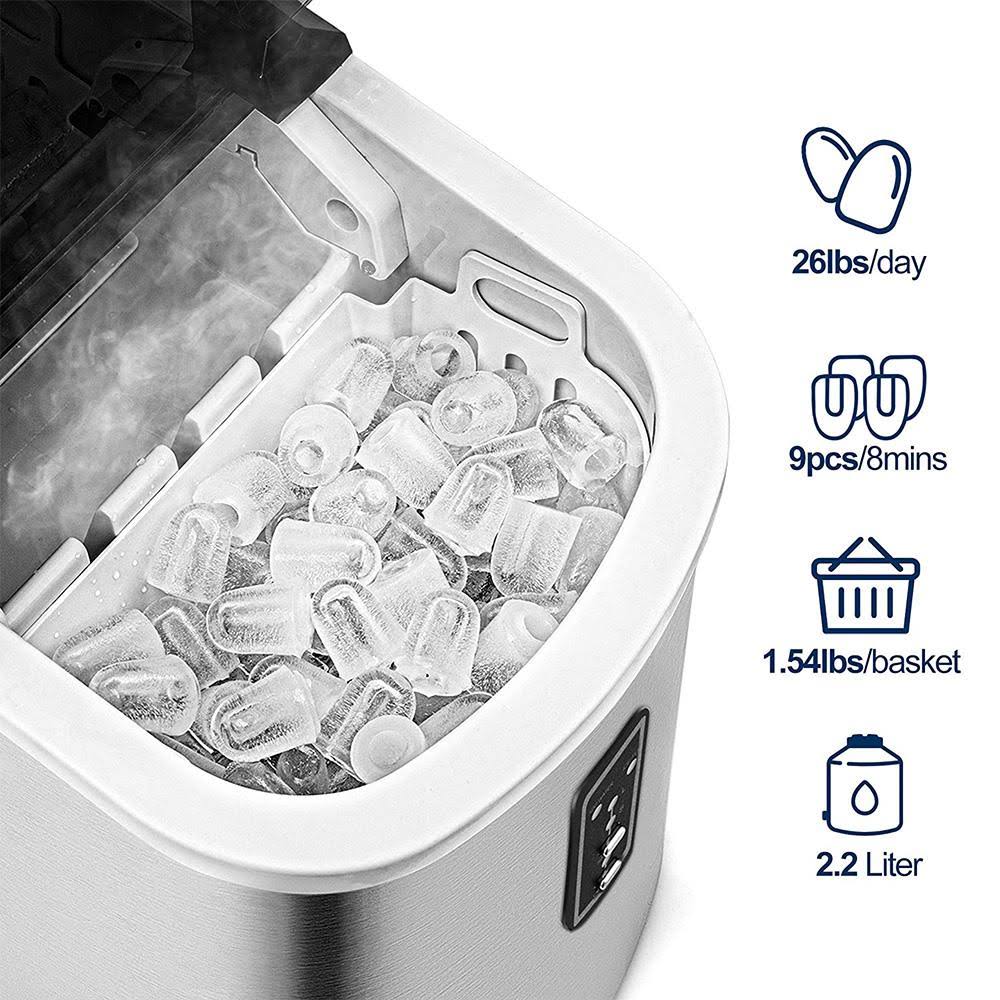 Insignia - 26-lb. Portable Ice Maker