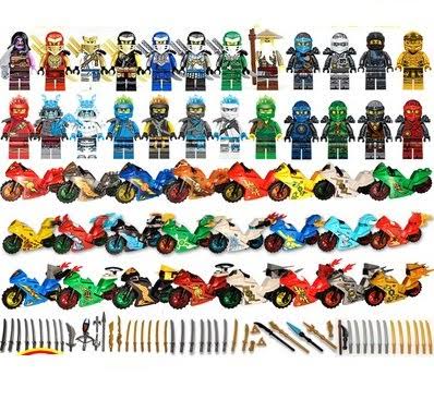 All Ninjago Minifigures Riding Motorbikes Fit Lego Iloyd Jay Kai Zane