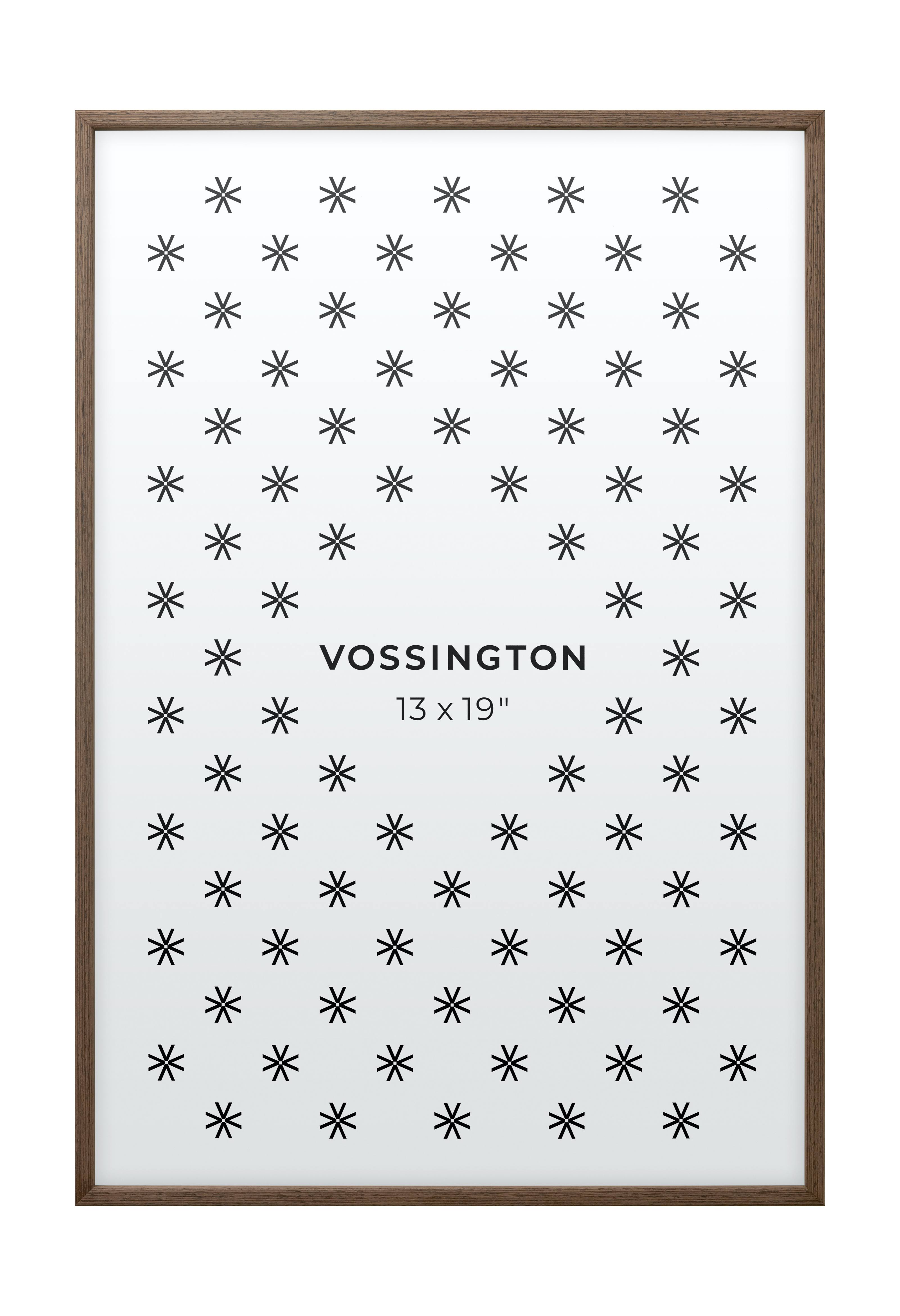 Vossington 13x19 Frame | Exotic Wood Picture Frame | 13 x 19 Standard Sizes Online | Slim Wall Decor | Modern Option to Custom F