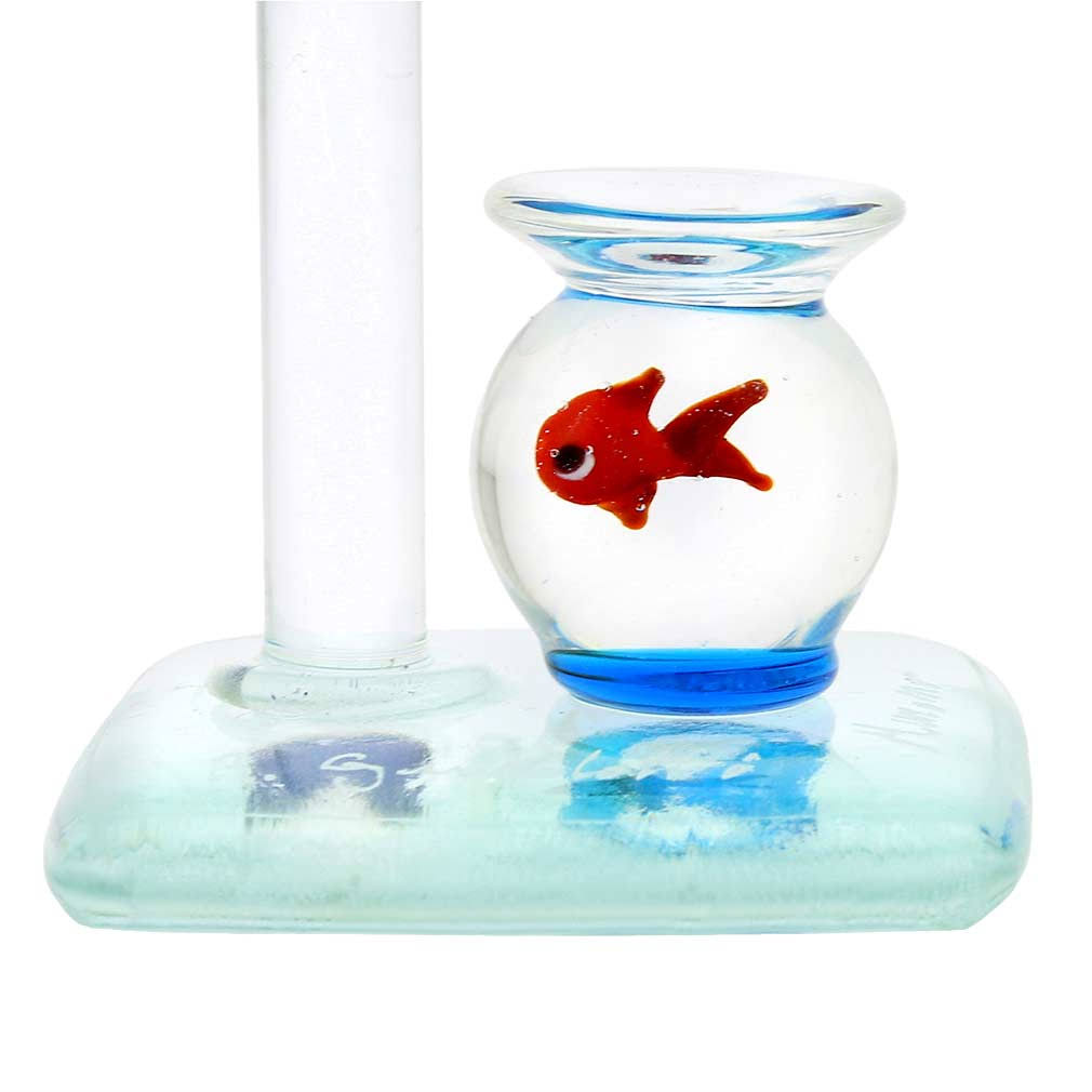 Murano Glass Faucet and Aquarium with Fish