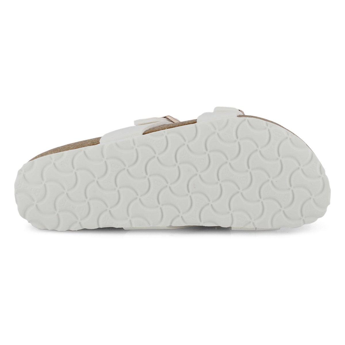 Birkenstock Yao Birko-Flor White Two-Strap Sandals