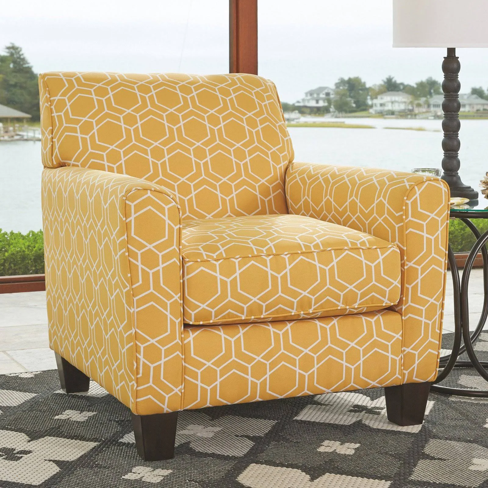 Ayanna Nuvella - Gold - Accent Chair