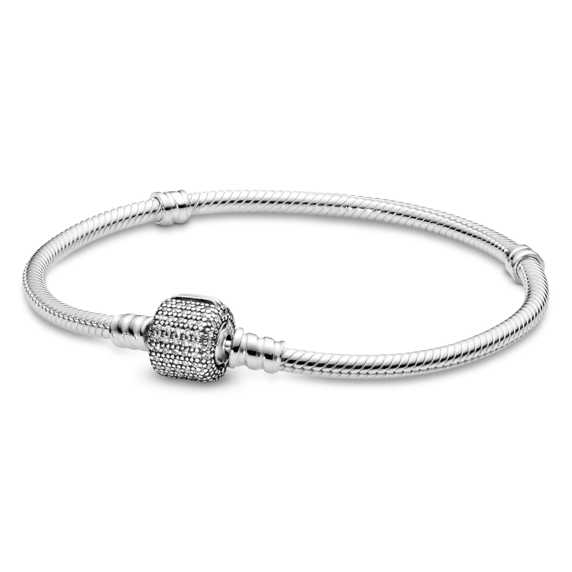 Pandora Sterling Silver with Signature Clasp Bracelet - 590723CZ-21