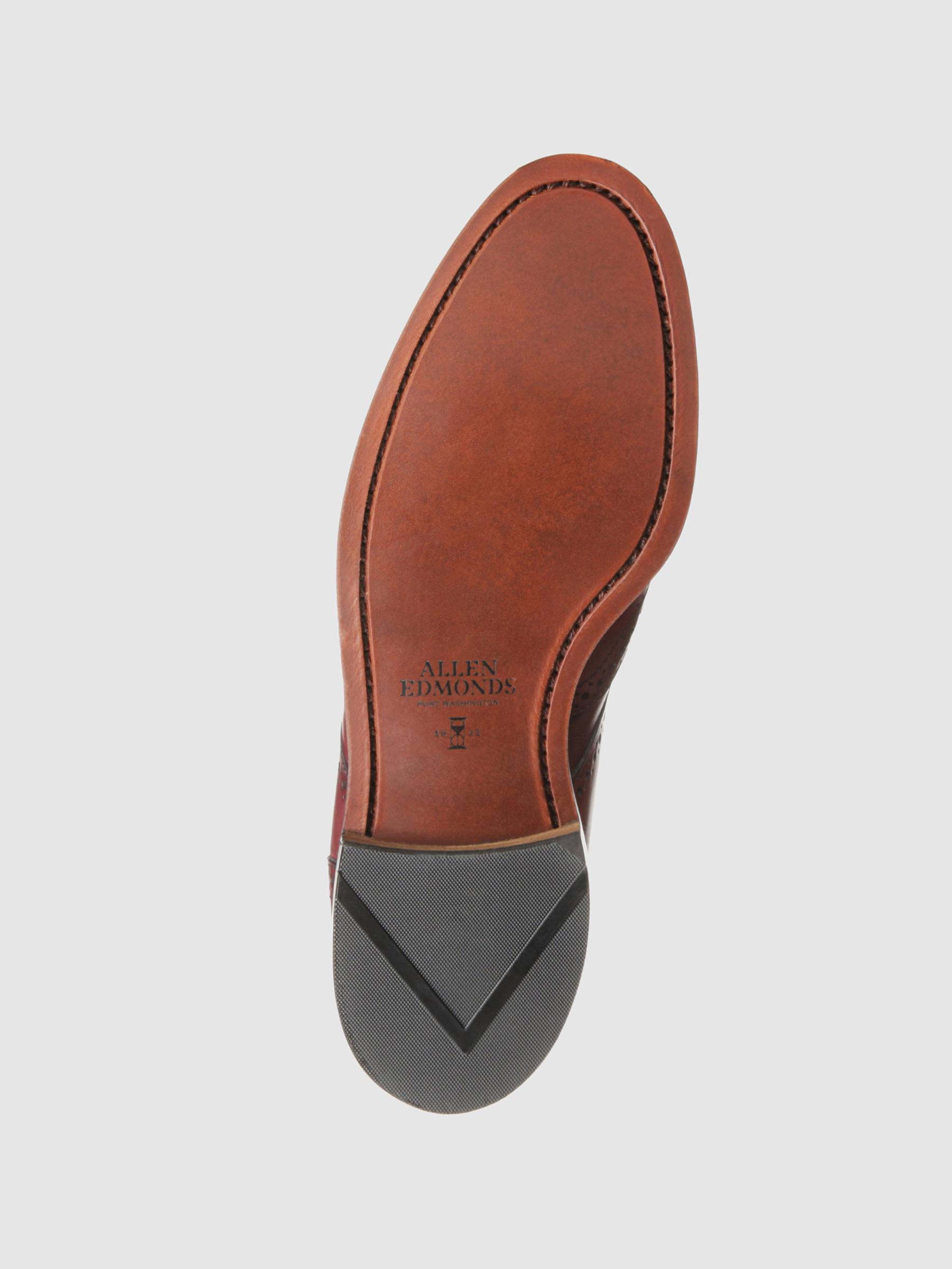 Men's Wingtip Dress Boots - Dalton - Oxblood - Allen Edmonds