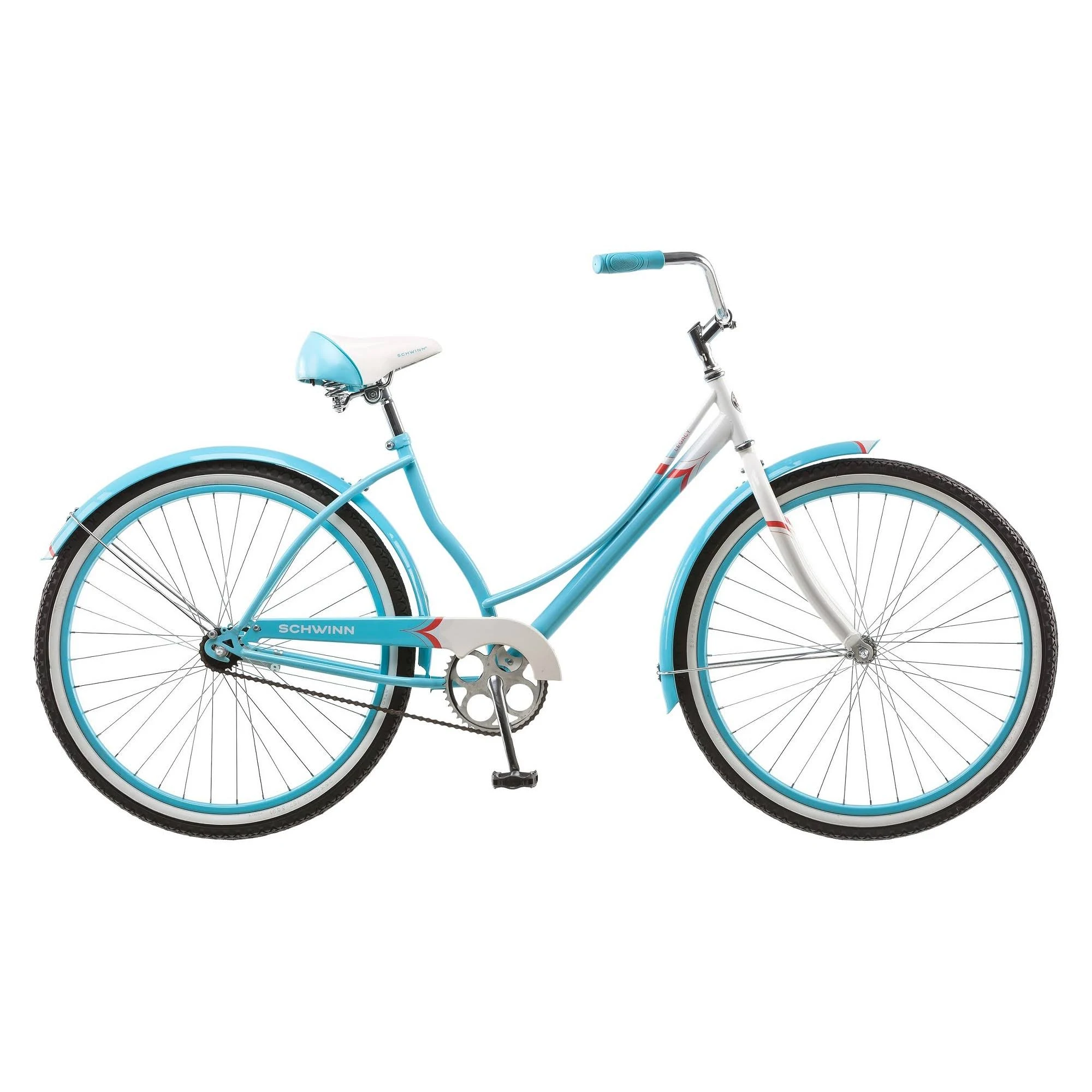 Schwinn Women's Legacy 26x22 Cruiser Bike- Blue/White