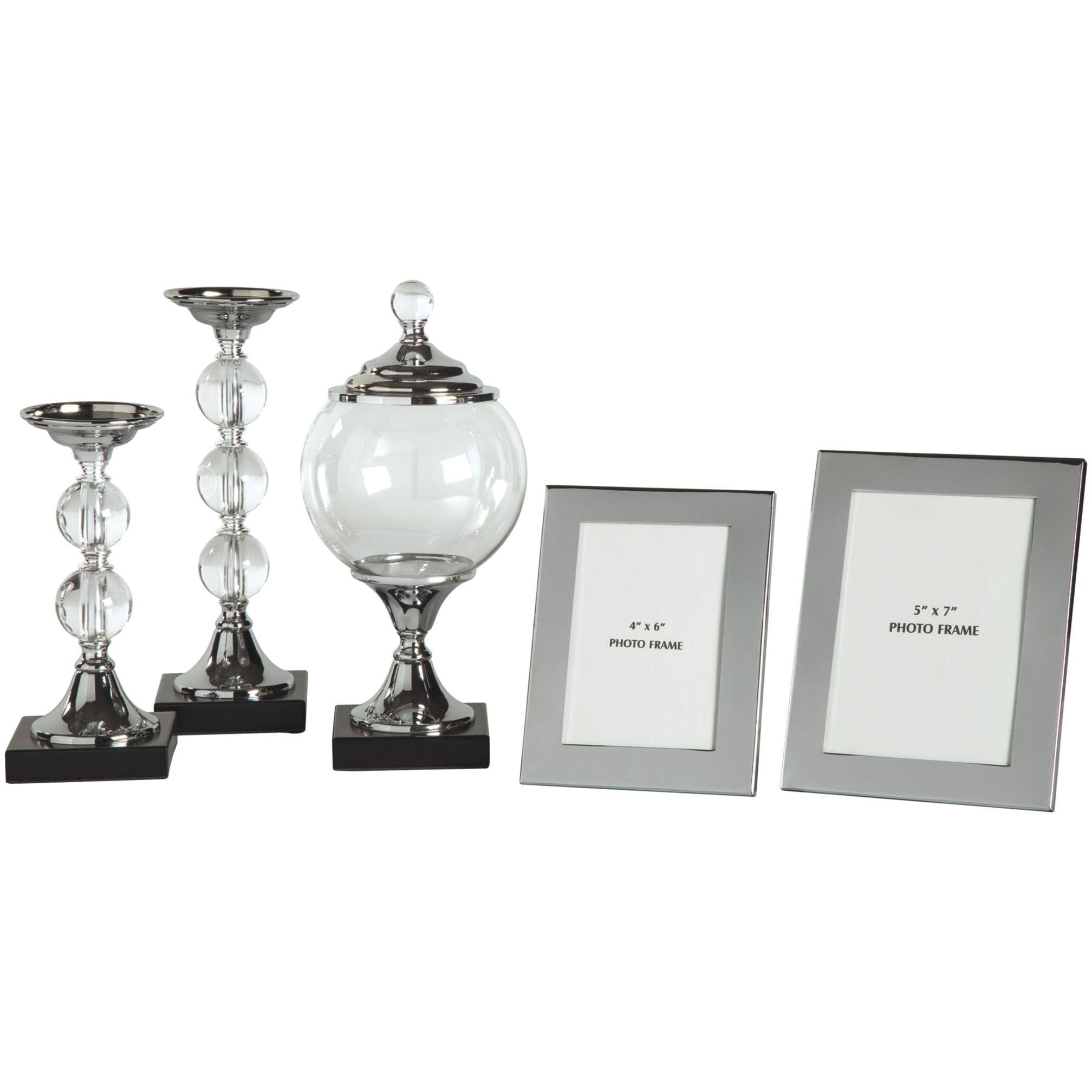Ashley Diella 5 Piece Accessory Set, Silver