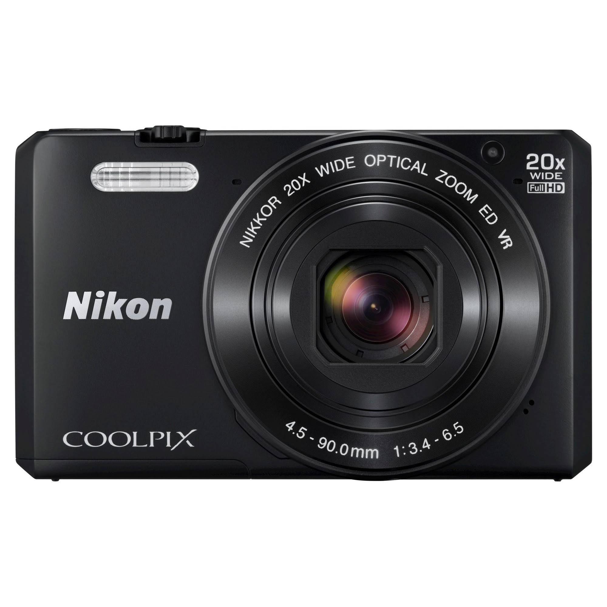 Nikon Coolpix S7000 Digital Camera - Black