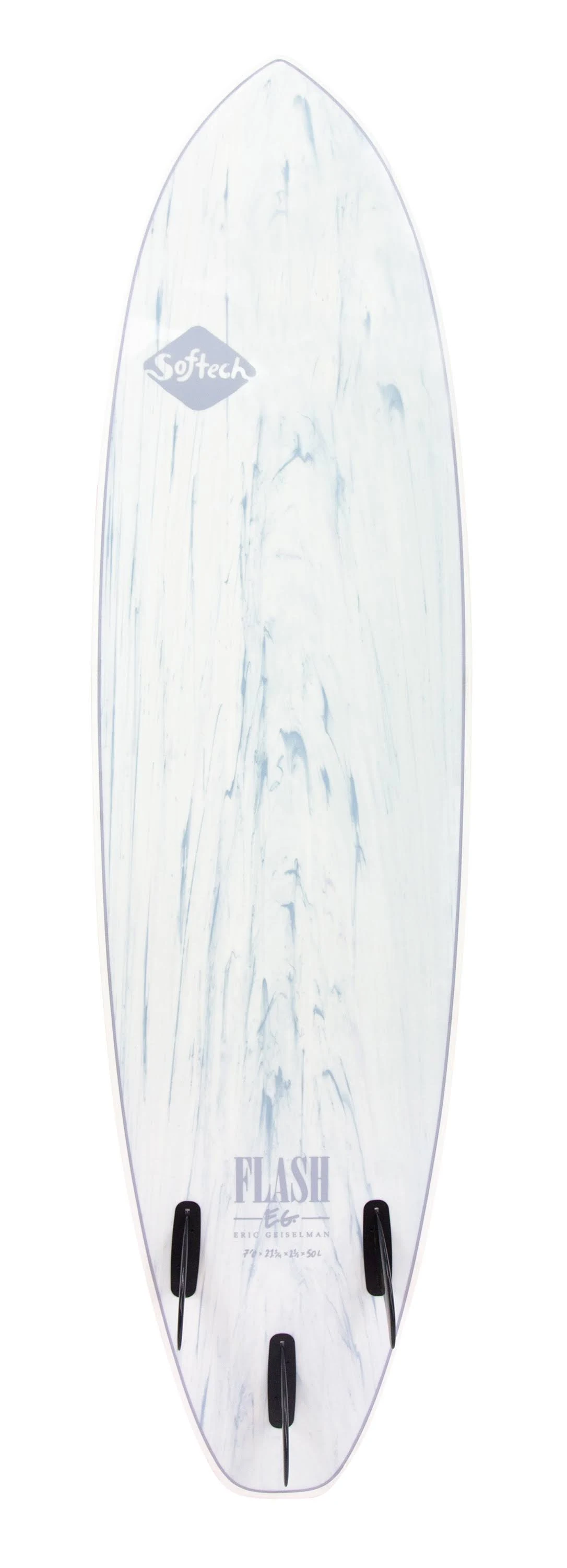 Softech Eric Geiselman Flash Soft Surfboard, 5&7 / White Marble