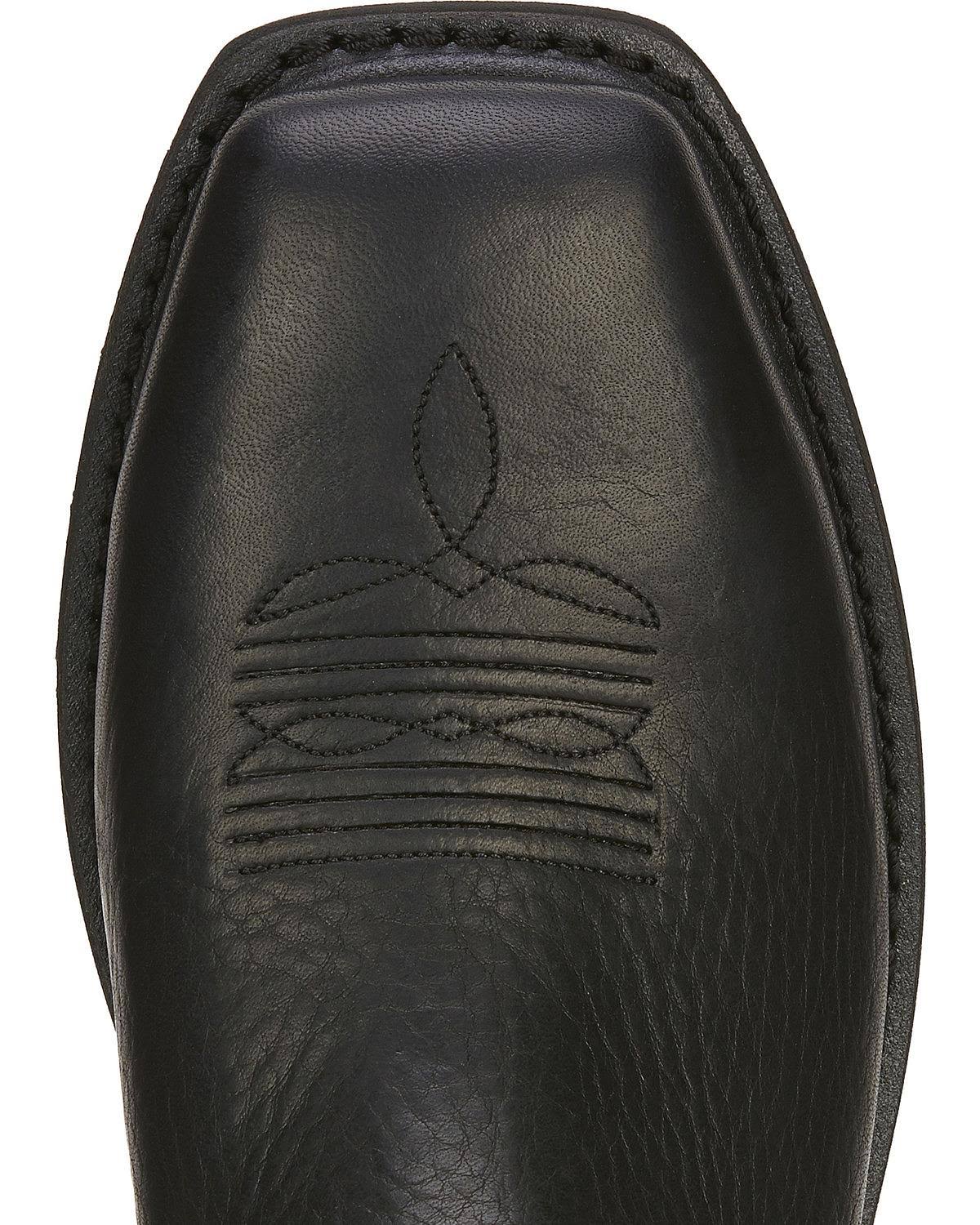 Ariat Men's Sierra Black Wide Square Steel Toe Work Boots