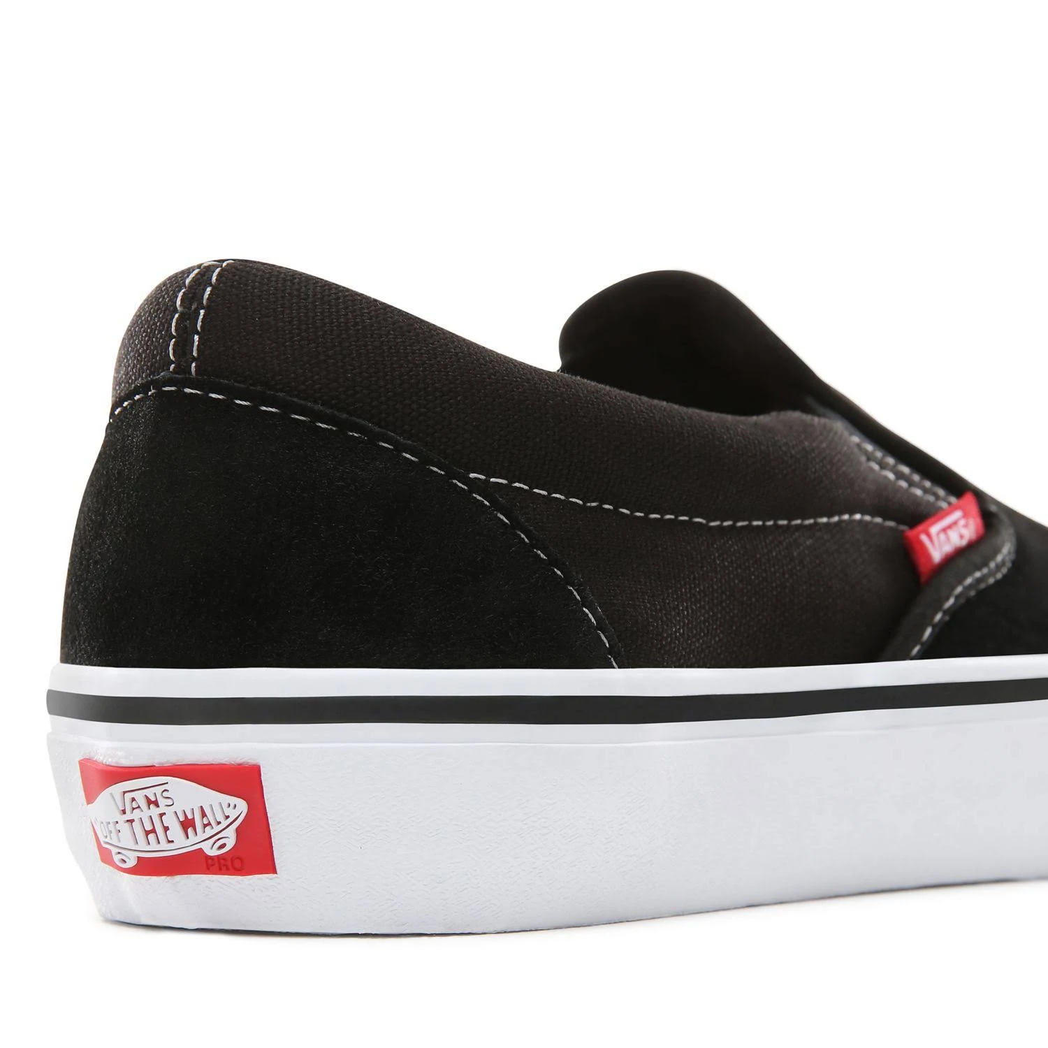 Vans Pro Slip On Shoes - Black White Gum