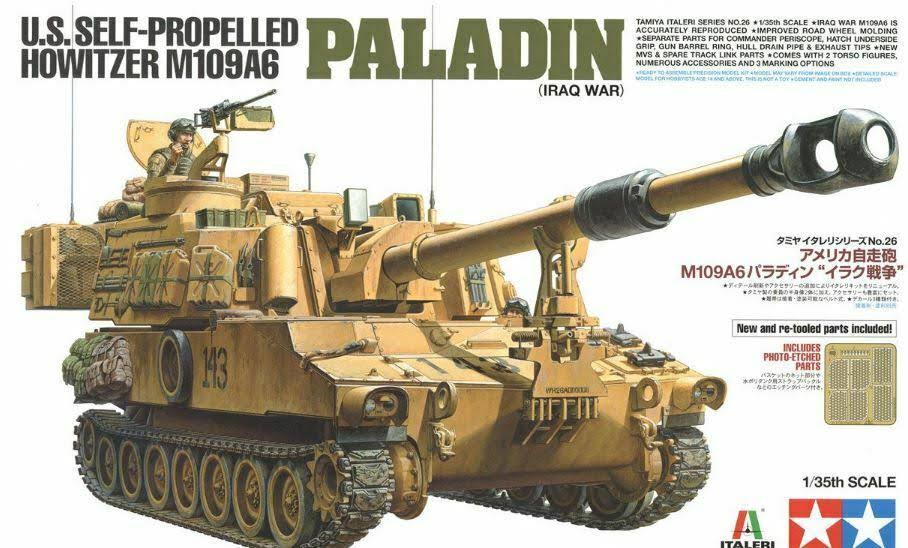 Tamiya 1/35 M109A6 Paladin US Self-Propelled Howitzer