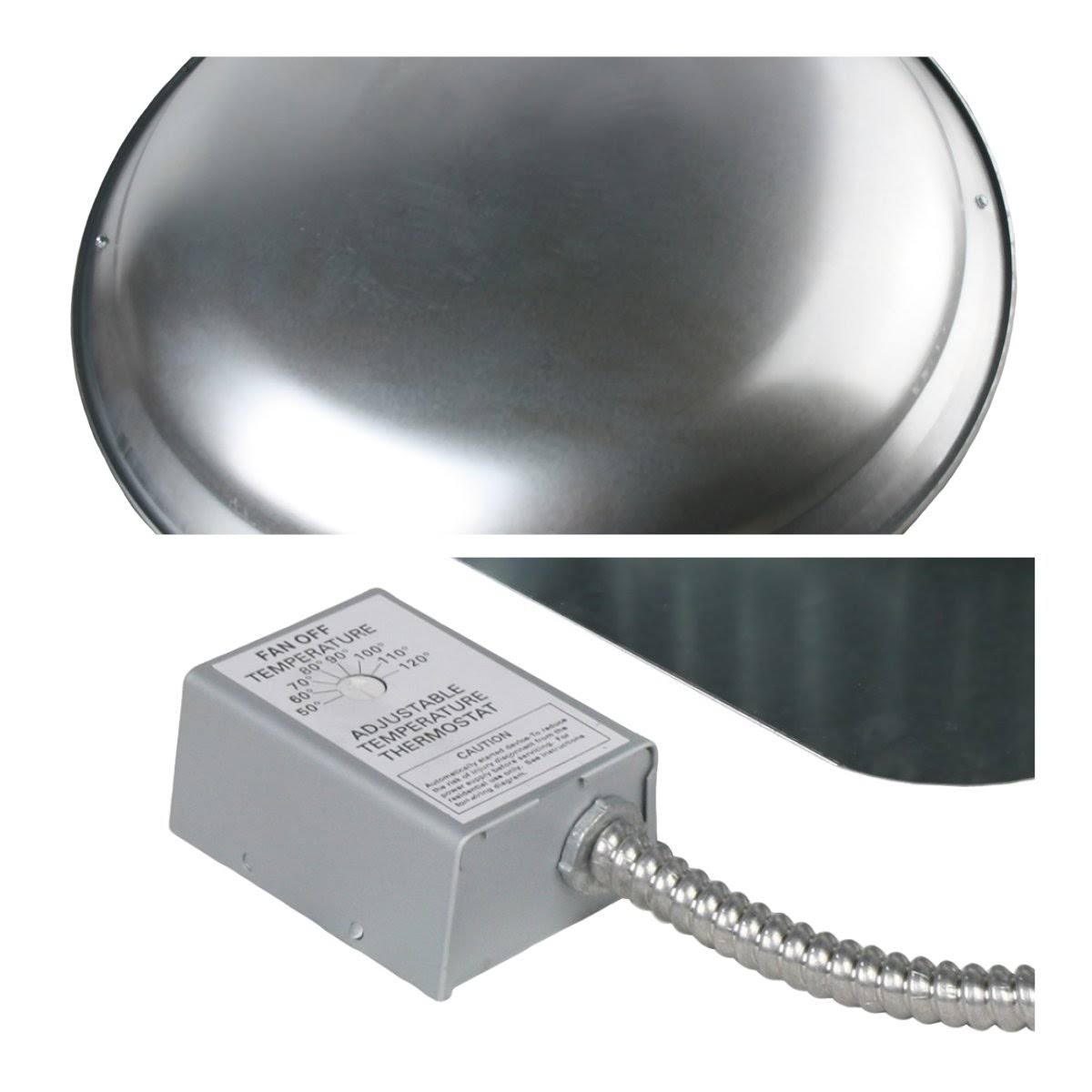 Ventamatic CX3000EEAABL 1,400-cfm Black Aluminum Roof VENTILATOR with Motor