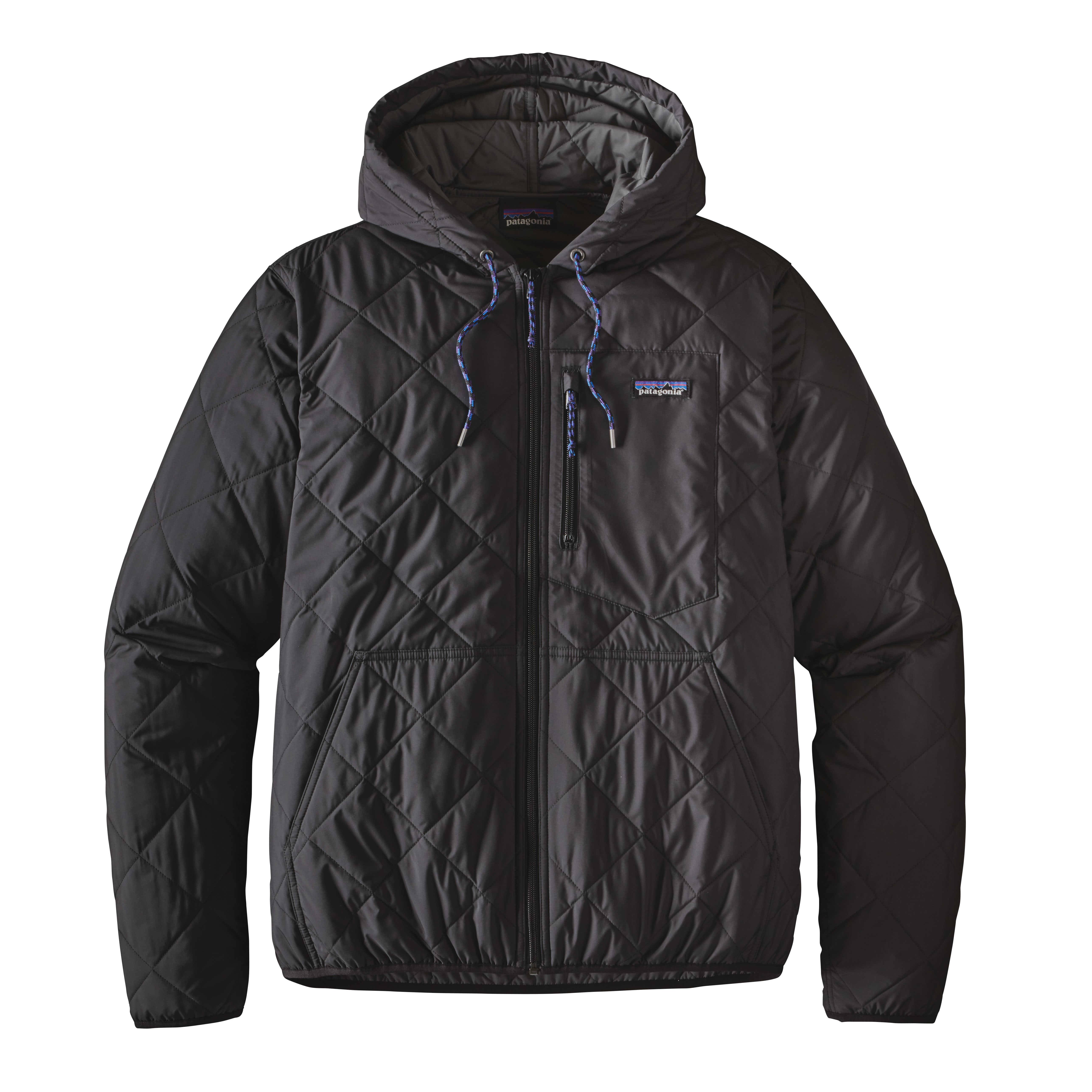 Patagonia Men&s Diamond Quilted Bomber Hoody, Black / Xs