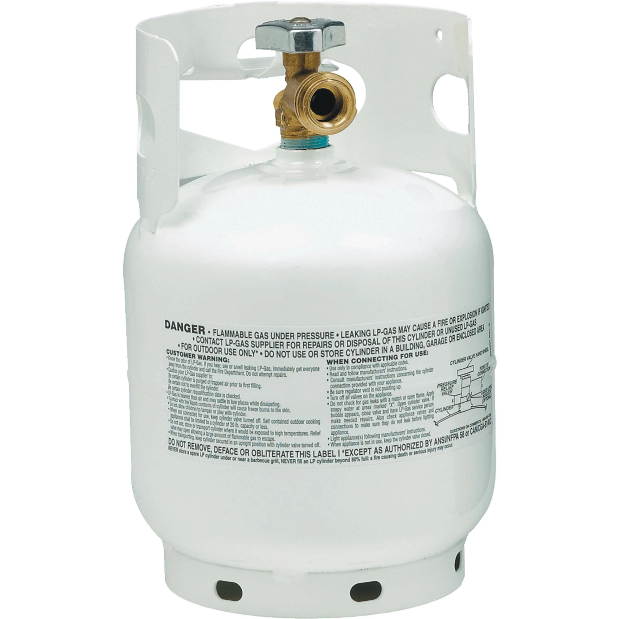Manchester Propane Tank, White, 5 lbs