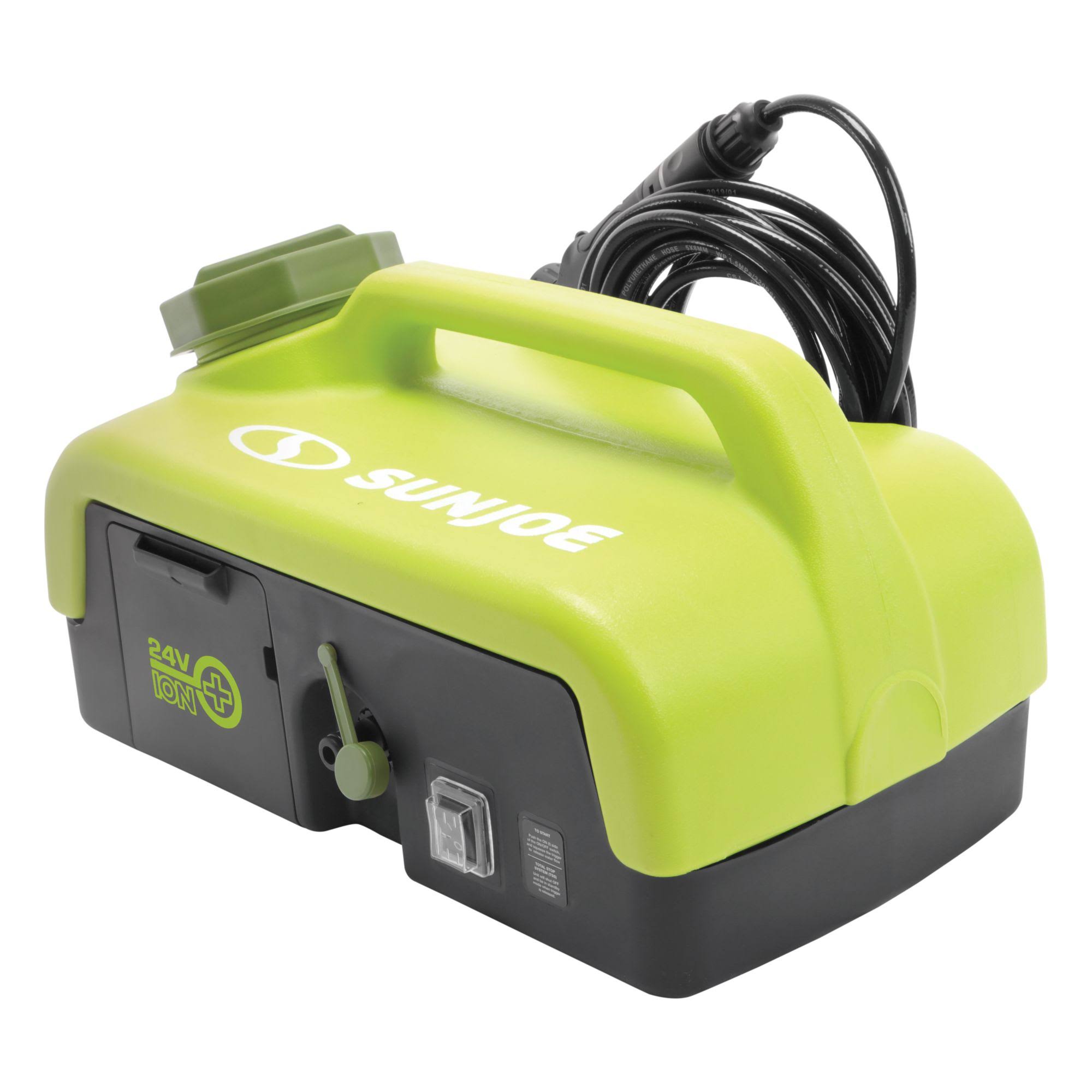 Sun Joe 24V iON+ Cordless Go-Anywhere Portable Sink/Shower Spray Washer Kit