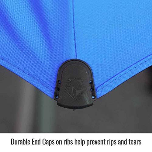 Black Stallion UB200 Core Flame-Resistant Industrial Umbrella Blue