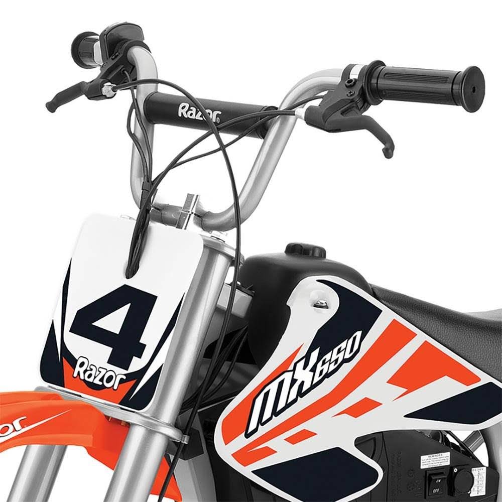 Razor MX650 Steel Electric Dirt Rocket Kids Motorcross Motorcycle Bike, Orange